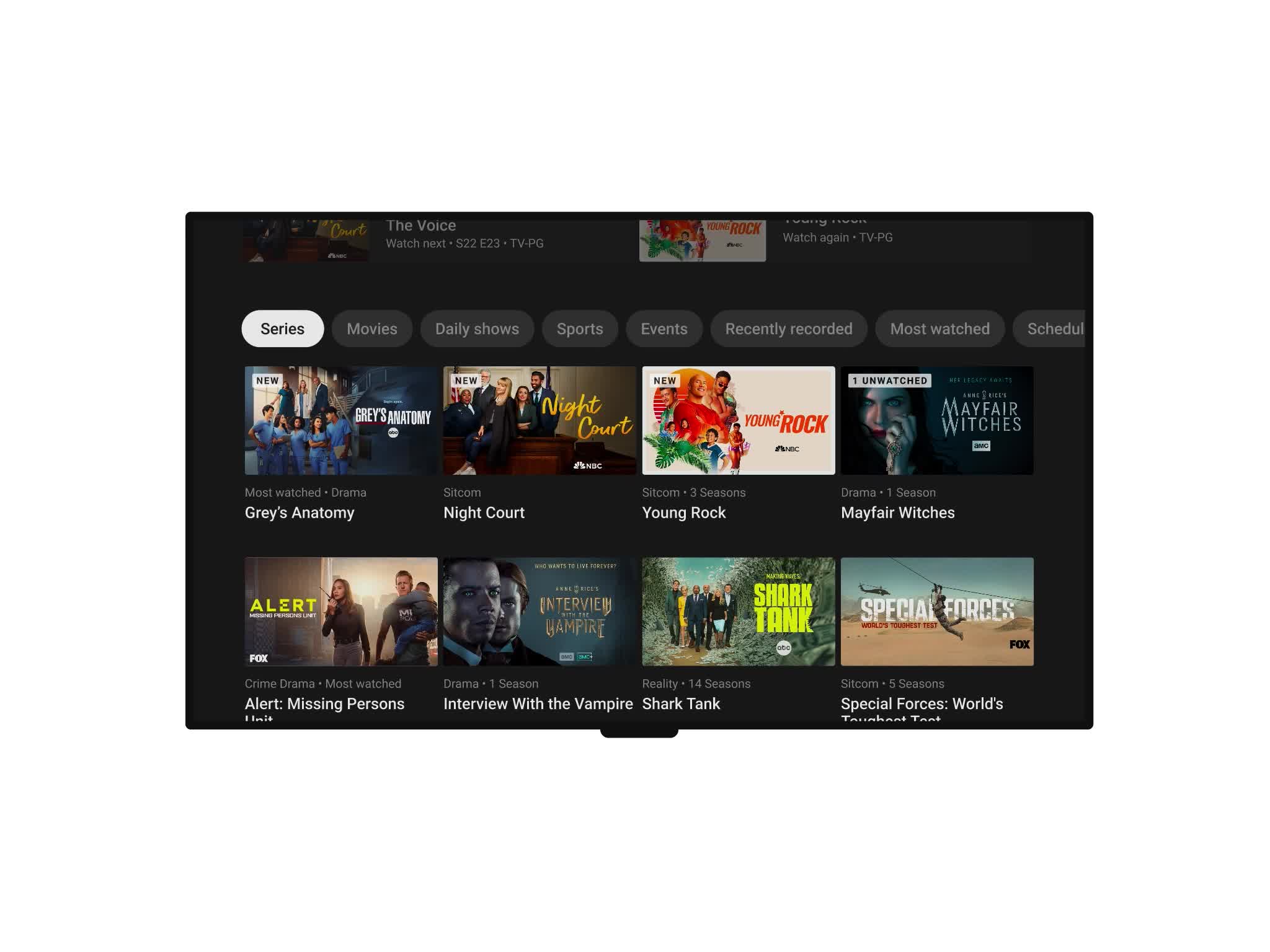 YouTube Movies Streaming Interface